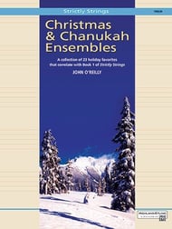 Strictly Strings Christmas and Chanukah Ensembles Violin string method book cover Thumbnail